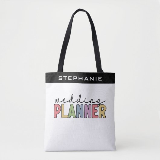 カスタムウェディングプランナーイベントプランナー トートバッグ (正面)