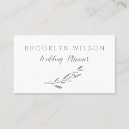 カスタムウェディングプランナー名刺グレーフローラ 名刺