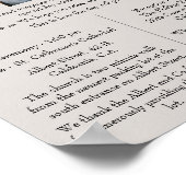 カスタムウェディングプログラムグラフ ポスター (角)