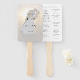 カスタムウェディングプログラム ハンドファン