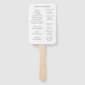 カスタムウェディングプログラム ハンドファン (裏面)