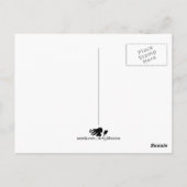 カスタムウェディングマップデザイン- 図解入りの、写真付きの ポストカード (裏面)