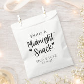 カスタムウェディングミッドナイトスナック フェイバーバッグ (クリップ留めされた状態)
