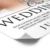 カスタムウェディングムービーポスターテンプレート ポスター (角)