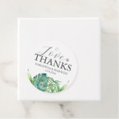 カスタムウェディングメッセージカードトロピカルパ葉ーム フェイバータグ (インサイチュ)