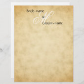 カスタムウェディングモノグラムヴィンテージスタイル (正面/裏面)