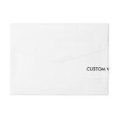 カスタムウェディングラップアラウンド住所 シール1"x7.25" ラップアラウンド宛名ラベル (裏面)