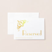 カスタムウェディング予約 箔カード (裏面封筒付き)