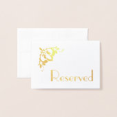 カスタムウェディング予約 箔カード (封筒付き正面)