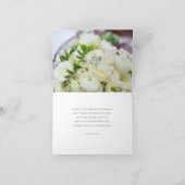 カスタムウェディング写真サンキューカード サンキューカード (内部)