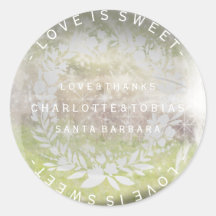 カスタムウェディング感謝していミントグリーンガラス