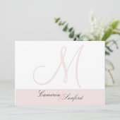 カスタムウェディング招待状モノグラム 招待状 (スタンド正面)