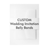 カスタムウェディング招待状用帯ラップ 招待状ベリーバンド (正面例)