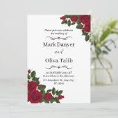 カスタムウェディング招待状 | エレガントデザイン 招待状 (スタンド正面)