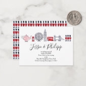 カスタムウェディング招待状 ノートカード (正面/裏面インサイチュ)