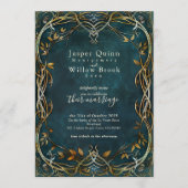 カスタムウェディング招待状-ファンタジー メニュー (正面)