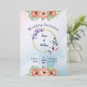 カスタムウェディング招待状 箔招待状 (立ち正面)