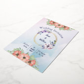 カスタムウェディング招待状 箔招待状 (回転した状態)