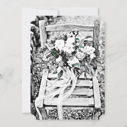 カスタムウェディング招待状 – 自分の写真を追加! 招待状 (裏面)