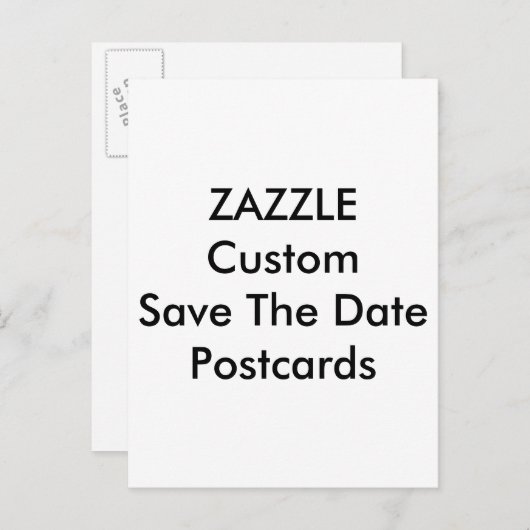 カスタムウェディング日付の保存招待状はがき 案内ポストカード (正面/裏面)