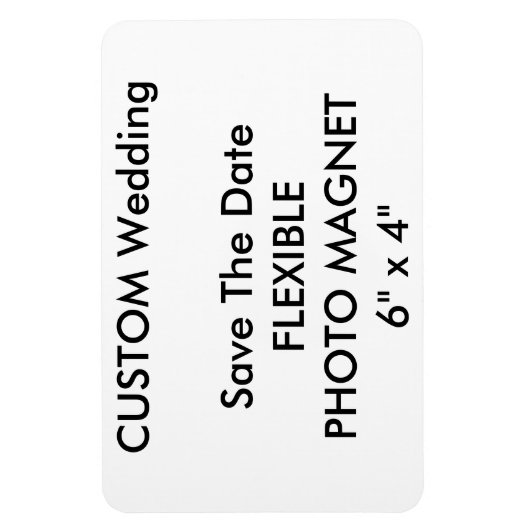 カスタムウェディング日付の写真の保存冷蔵庫用マグネット マグネット (縦)