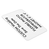 カスタムウェディング日付の写真の保存冷蔵庫用マグネット マグネット (右側)