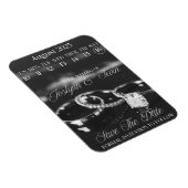 カスタムウェディング日付カレンダー磁石を保存 マグネット (右側)