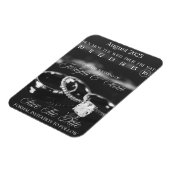 カスタムウェディング日付カレンダー磁石を保存 マグネット (左側)