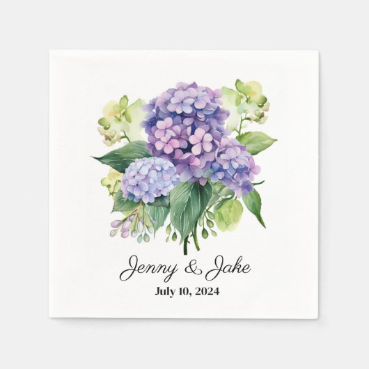 カスタムウェディング紙ナプキンス スタンダードカクテルナプキン (正面)