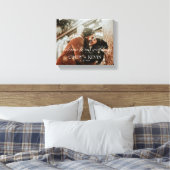 カスタムウェディング結婚新郎新婦へようこそ キャンバスプリント (インサイチュ (寝室))