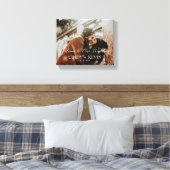 カスタムウェディング結婚新郎新婦へようこそ キャンバスプリント (インサイチュ (寝室))