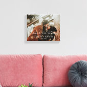 カスタムウェディング結婚新郎新婦へようこそ キャンバスプリント (インサイチュ (リビング))