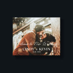 カスタムウェディング結婚新郎新婦へようこそ キャンバスプリント<br><div class="desc">Welcome to Our's Custom 結婚 Wedding Bride Canvas Print</div>