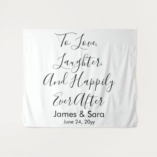 カスタムウェディング背景シック披露宴フォトブース タペストリー (正面(横))