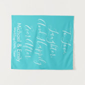 カスタムウェディング背景、素朴披露宴バナー タペストリー (正面(横))