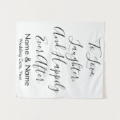 カスタムウェディング背景、素朴披露宴バナー タペストリー (正面(横))