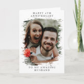 カスタムウェディング記念日コラージュの写真 カード (正面)