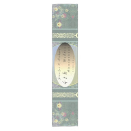 カスタムウェディング記念日ワイルドフラワー ショートテーブルランナー