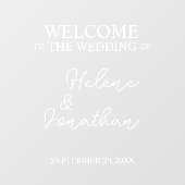 カスタムウェディング鏡デカール，シャワー，パーティー， ウィンドウサイン (シート)