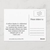 カスタムウェディング「ありがとう」ポストカード ポストカード (裏面)