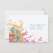 カスタムウェディング 出欠カード (裏面)