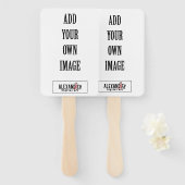 カスタムウェディング、卒業式、葬式またはプロモーション ハンドファン (正面&裏面)