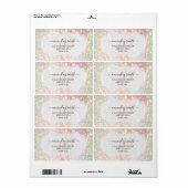 カスタムウェディングRSVPブライダルシャワーホログラフグリット ラベル (フルシート)