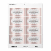 カスタムウェディングRSVPブライダルスウィート16thバラ金ゴールド ラベル (フルシート)