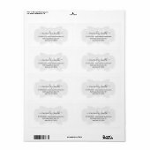 カスタムウェディングRSVPブライダルスウィート16thホワイト。ビップ ラベル (フルシート)