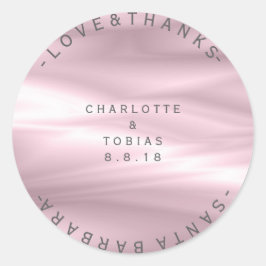 カスタムウェデ感謝していィング薄紫紫ラベンダーシルク ラウンドシール