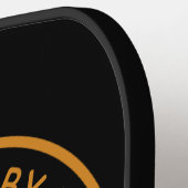 カスタムウェルシュコーギードッグパーソナライズされたスケッチ ピックルボールラケット (左詳細)