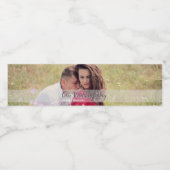 カスタムウエディングデイフォト ペットボトルラベル (シングルラベル)