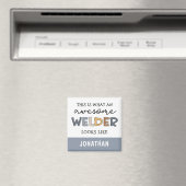 カスタムウエルおもしろいダ素晴らしギフト マグネット (インサイチュ (食洗機))