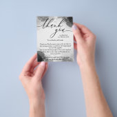 カスタムウォーターカラーサイン フォトに感謝 チラシ (手)